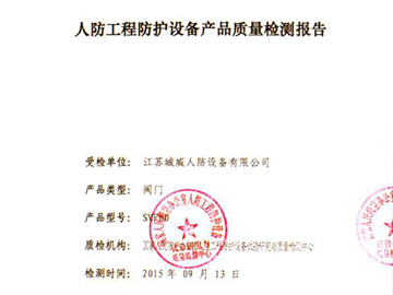 阀门质量检测报告
